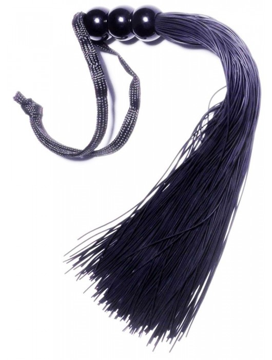 Черная силиконовая плетка - 25,4 см. - Boys of Toys - купить с доставкой в Набережных Челнах