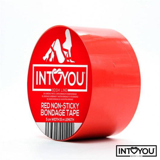 Красный скотч для фиксации Non-Sticky Bondage Tape - 15 м. - Intoyou - купить с доставкой в Набережных Челнах