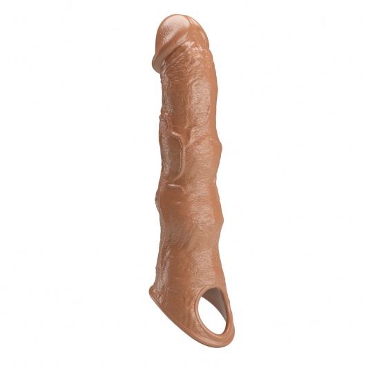 Карамельный фаллоудлинитель с 3 вставками - 28 см. - Baile - в Набережных Челнах купить с доставкой