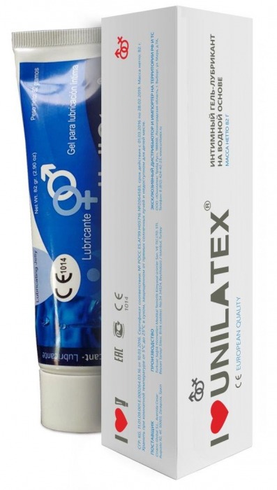 Лубрикант на водной основе Unilatex Gel - 80 мл. - Unilatex - купить с доставкой в Набережных Челнах