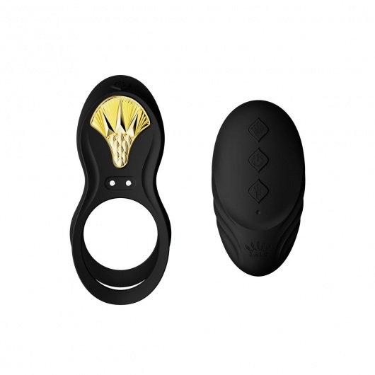 Черное эрекционное виброкольцо Bayek с пультом ДУ - Zalo - в Набережных Челнах купить с доставкой