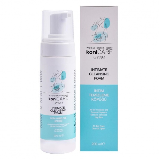 Пенка для интимной гигиены Konicare Gyno Intimate Cleasing Foam - 200 мл. - JoyDrops - купить с доставкой в Набережных Челнах