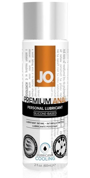 Анальный охлаждающий лубрикант на силиконовой основе JO PREMIUM ANAL COOLING - 60 мл. - System JO - купить с доставкой в Набережных Челнах