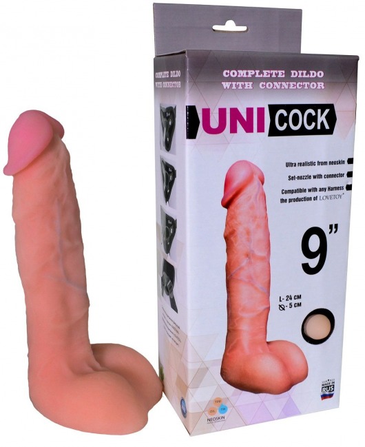 Фаллическая насадка Харнесс UNICOCK 9  - 24 см. - LOVETOY (А-Полимер) - купить с доставкой в Набережных Челнах