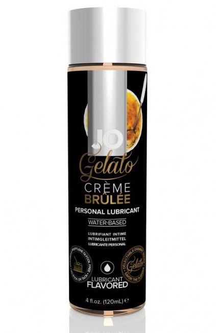 Лубрикант с ароматом крем-брюле JO GELATO CREME BRULEE - 120 мл. - System JO - купить с доставкой в Набережных Челнах