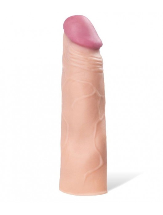 Реалистичная насадка с ярко выраженной головкой - 16,5 см. - A-toys - в Набережных Челнах купить с доставкой