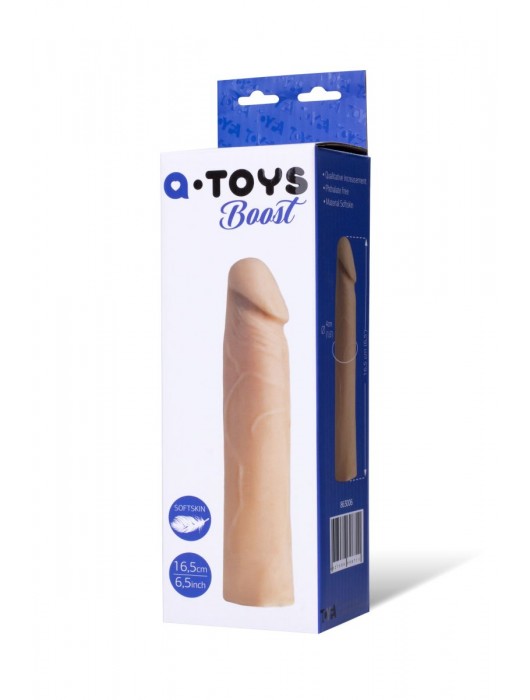 Реалистичная насадка с ярко выраженной головкой - 16,5 см. - A-toys - в Набережных Челнах купить с доставкой