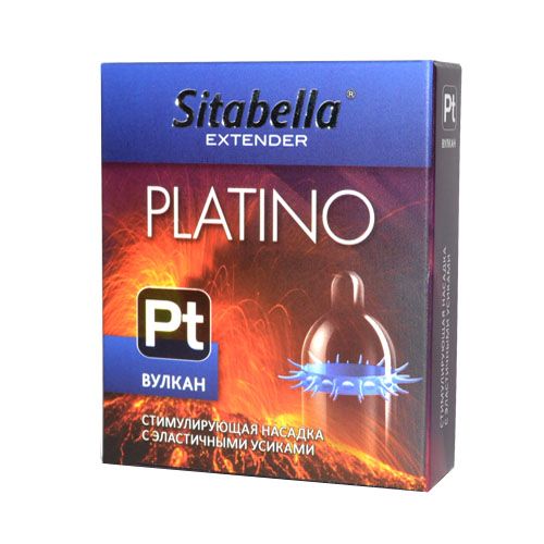 Стимулирующая насадка с усиками Platino  Вулкан - Sitabella - купить с доставкой в Набережных Челнах
