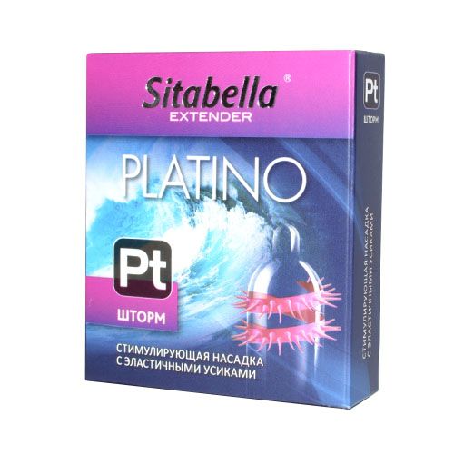 Стимулирующая насадка со спиралью из усиков Platino  Шторм - Sitabella - купить с доставкой в Набережных Челнах