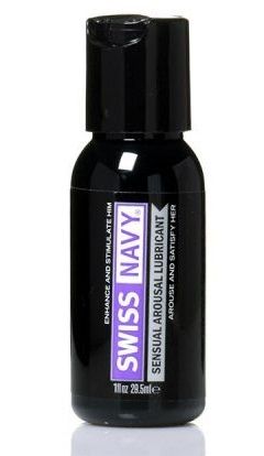 Возбуждающий гель-лубрикант на водной основе Sensual Arousal Lubricant  - 29,5 мл. - Swiss navy - купить с доставкой в Набережных Челнах