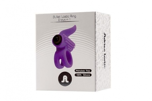 Эрекционное кольцо с подхватом мошонки и стимуляцией клитора Bullet Lastic Ring - Adrien Lastic - в Набережных Челнах купить с доставкой