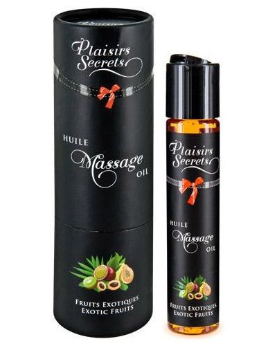 Массажное масло с ароматом экзотических фруктов Huile de Massage Gourmande Fruits Exotiques - 59 мл. - Plaisir Secret - купить с доставкой в Набережных Челнах