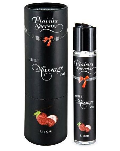 Массажное масло с ароматом личи Huile de Massage Gourmande Litchi - 59 мл. - Plaisir Secret - купить с доставкой в Набережных Челнах