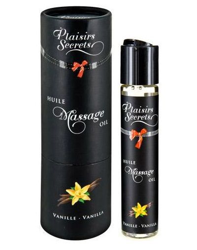Массажное масло с ароматом ванили Huile de Massage Gourmande Vanille - 59 мл. - Plaisir Secret - купить с доставкой в Набережных Челнах