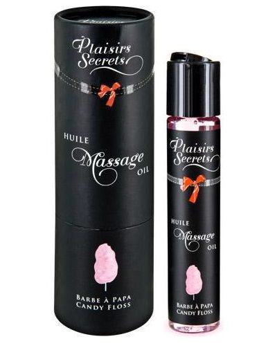 Массажное масло с ароматом сладкой ваты Huile de Massage Gourmande Barbe à Papa - 59 мл. - Plaisir Secret - купить с доставкой в Набережных Челнах