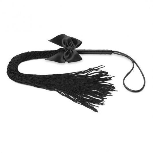 Чёрная плётка Lilly Whip Bijoux - Bijoux Indiscrets - купить с доставкой в Набережных Челнах