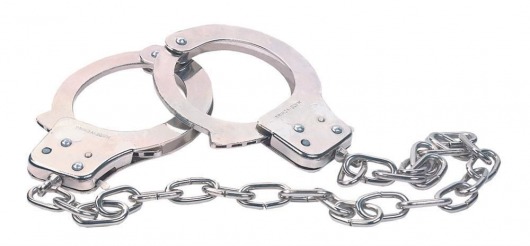 Наручники из металла с длинной цепочкой CHROME HANDCUFFS METAL HANDCUFFS W. KEY - NMC - купить с доставкой в Набережных Челнах