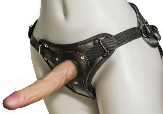 Женский страпон с вагинальной пробкой Woman Strap - 18 см. - LOVETOY (А-Полимер) - купить с доставкой в Набережных Челнах