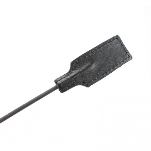 Чёрный профессиональный стек с золотистой рукоятью - 73 см. - БДСМ Арсенал - купить с доставкой в Набережных Челнах