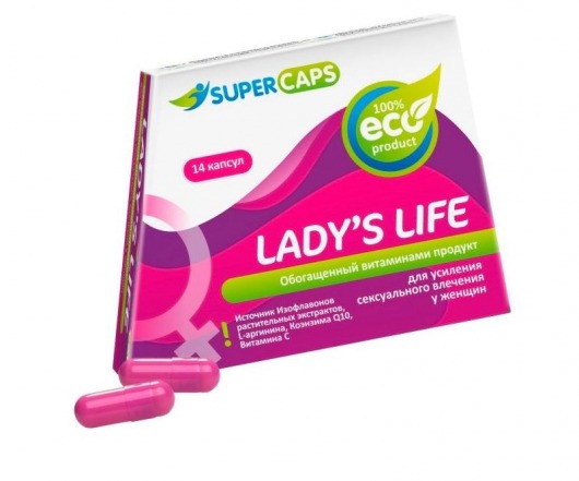 Возбуждающие капсулы Ladys Life - 14 капсул (0,35 гр.) - SuperCaps - купить с доставкой в Набережных Челнах