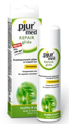 Регенирирующий лубрикант с гиалуроновой кислотой pjur MED Repair glide - 100 мл. - Pjur - купить с доставкой в Набережных Челнах