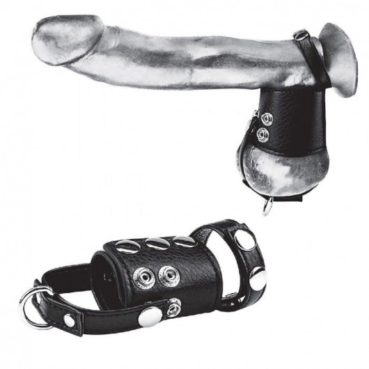 Кольцо на член и мошонку Cock Ring With 2  Ball Stretcher And Optional Weight Ring - BlueLine - в Набережных Челнах купить с доставкой