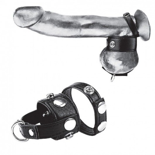 Утяжка для мошонки и пениса Cock Ring With 1  Ball Stretcher And Optional Weight Ring - BlueLine - купить с доставкой в Набережных Челнах
