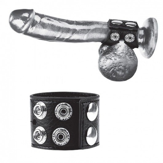 Ремень на член и мошонку 1.5  Cock Ring With Ball Strap - BlueLine - купить с доставкой в Набережных Челнах
