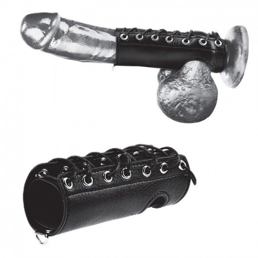 Сбруя на член на шнуровке 5  Cock Sheath - BlueLine - купить с доставкой в Набережных Челнах