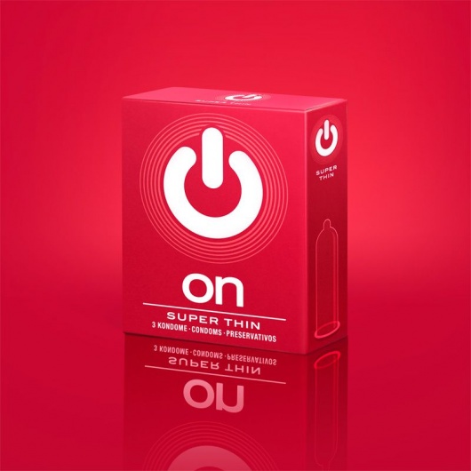Супертонкие презервативы ON) Super Thin - 3 шт. - ON) - купить с доставкой в Набережных Челнах