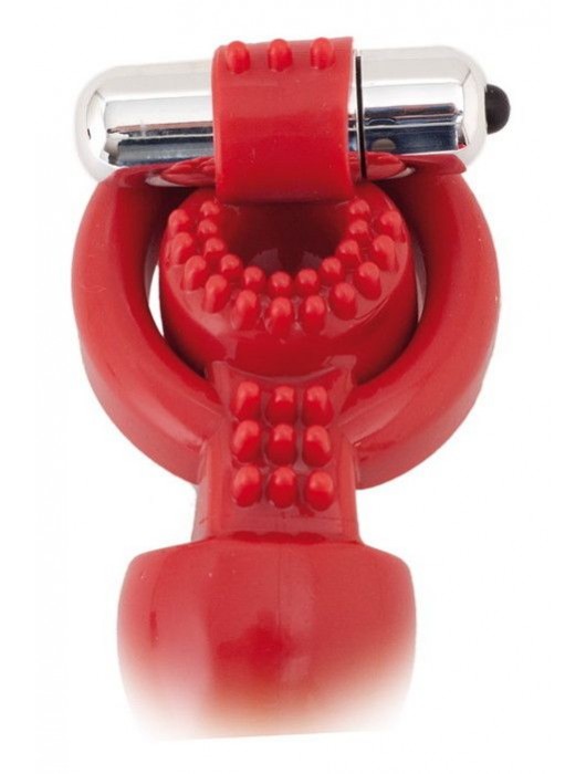 Красная вибронасадка с анальным стимулятором - ToyFa - в Набережных Челнах купить с доставкой