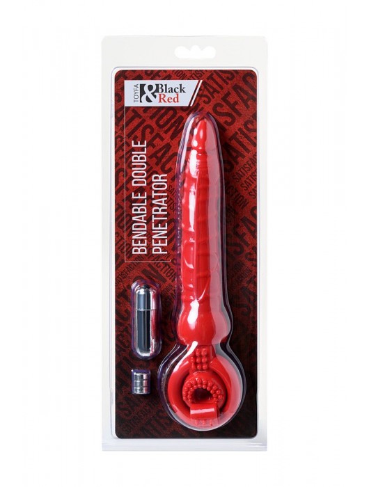 Красная вибронасадка с анальным стимулятором - ToyFa - в Набережных Челнах купить с доставкой