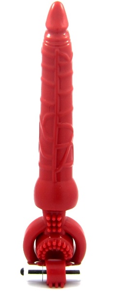 Красная вибронасадка с анальным стимулятором - ToyFa - в Набережных Челнах купить с доставкой