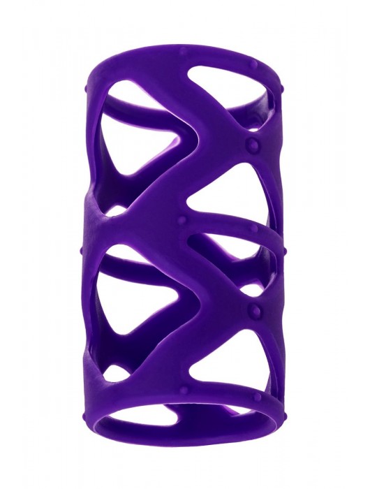 Фиолетовая насадка-сетка на пенис - 7,5 см. - A-toys - в Набережных Челнах купить с доставкой