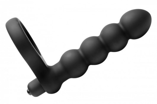 Насадка для двойного проникновения Double Fun Cock Ring with Double Penetration Vibe - XR Brands - в Набережных Челнах купить с доставкой