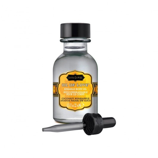 Масло для ласк с ароматом кокоса и ананаса Oil of Love Coconut Pineapple - 22 мл. - Kama Sutra - купить с доставкой в Набережных Челнах