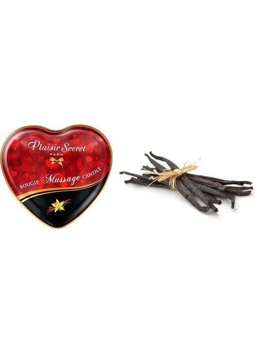 Массажная свеча с ароматом ванили Bougie Massage Candle - 35 мл. - Plaisir Secret - купить с доставкой в Набережных Челнах