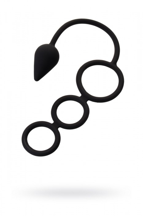 Тройное эрекционное кольцо с анальным хвостом Drop S-size - Erotist Adult Toys - в Набережных Челнах купить с доставкой