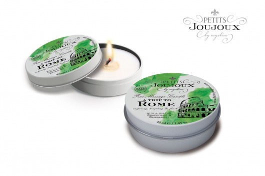 Массажная свеча Petits Joujoux Rome с ароматом грейпфрута и бергамота - 33 гр. - MyStim - купить с доставкой в Набережных Челнах