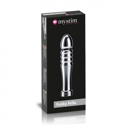 Ребристый фаллоимитатор для электростимуляции Funky Fella Rill Dildo - 13 см. - MyStim - купить с доставкой в Набережных Челнах