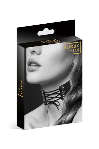 Оригинальный ошейник-чокер со шнуровкой - Bijoux Pour Toi - купить с доставкой в Набережных Челнах