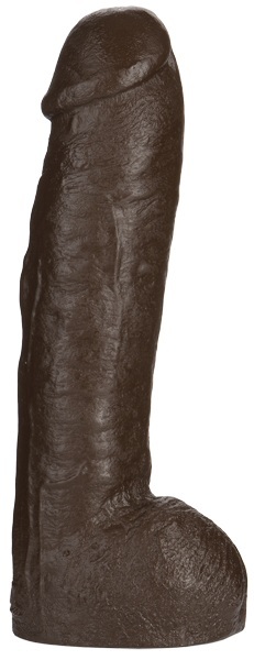 Большая насадка для трусиков Vac-U-Lock Realistic Hung - 31,7 см. - Doc Johnson - купить с доставкой в Набережных Челнах
