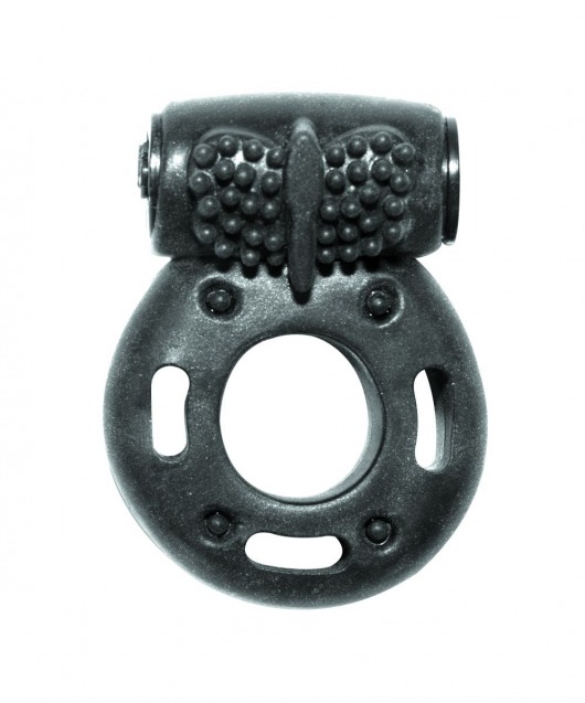 Черное эрекционное кольцо с вибрацией Rings Axle-pin - Lola Games - в Набережных Челнах купить с доставкой