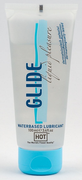 Интимная смазка на водной основе Glide - 100 мл. - HOT - купить с доставкой в Набережных Челнах