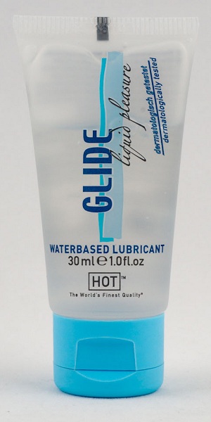 Интимная смазка на водной основе Glide - 30 мл. - HOT - купить с доставкой в Набережных Челнах