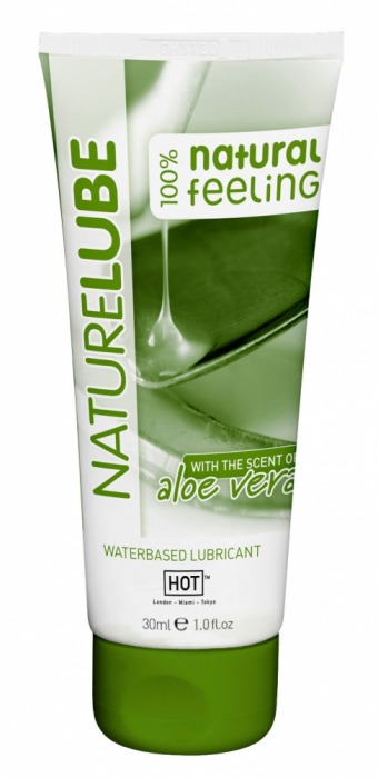 Смазка на водной основе с алоэ вера Nature Lube - 30 мл. - HOT - купить с доставкой в Набережных Челнах