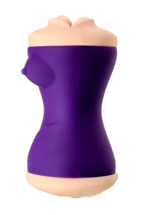 Двухсторонний мастурбатор JOS YARA в фиолетовой колбе - JOS - в Набережных Челнах купить с доставкой