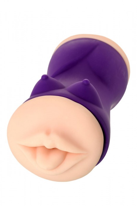 Двухсторонний мастурбатор JOS YARA в фиолетовой колбе - JOS - в Набережных Челнах купить с доставкой