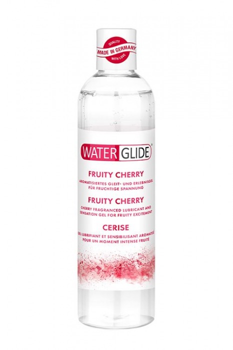 Лубрикант на водной основе с ароматом вишни FRUITY CHERRY - 300 мл. - Waterglide - купить с доставкой в Набережных Челнах