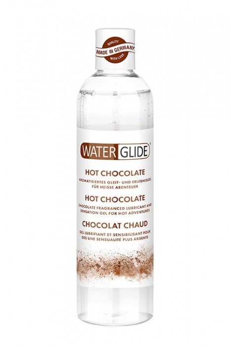 Лубрикант на водной основе с ароматом шоколада HOT CHOCOLATE - 300 мл. - Waterglide - купить с доставкой в Набережных Челнах